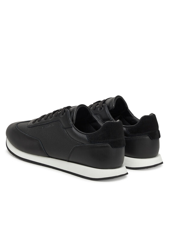 Calvin Klein Sneakers Calvin Klein Low Top Lace Up Tmbl Lth HM0HM01804 Negru