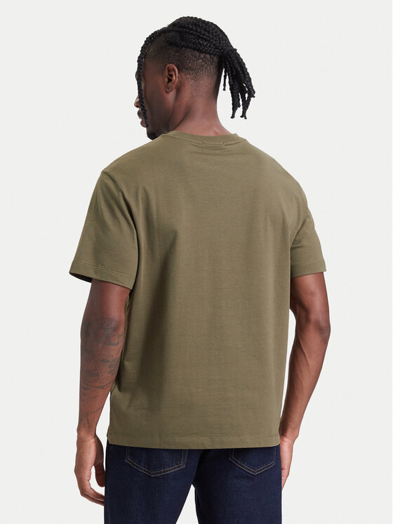 Calvin Klein Jeans Calvin Klein Jeans Camiseta Easy Monologo LV04RC275G Caqui Regular Fit