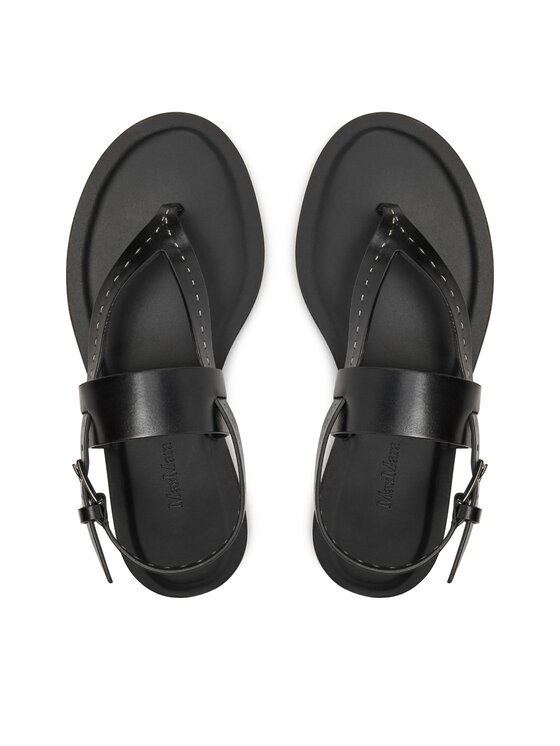 Max Mara Sandale Max Mara Thongstitch 24145210126 Negru
