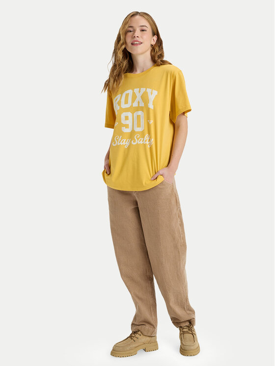 Roxy Roxy Camiseta Hangloose The Sky ERJZT06020 Amarillo Regular Fit