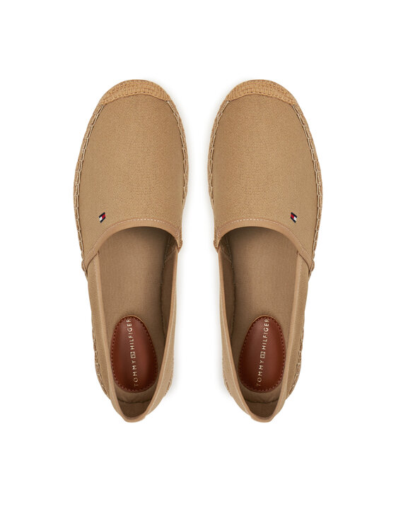 Tommy Hilfiger Espadrile Tommy Hilfiger Flag Canvas Espadrille FW0FW08541 Rjava