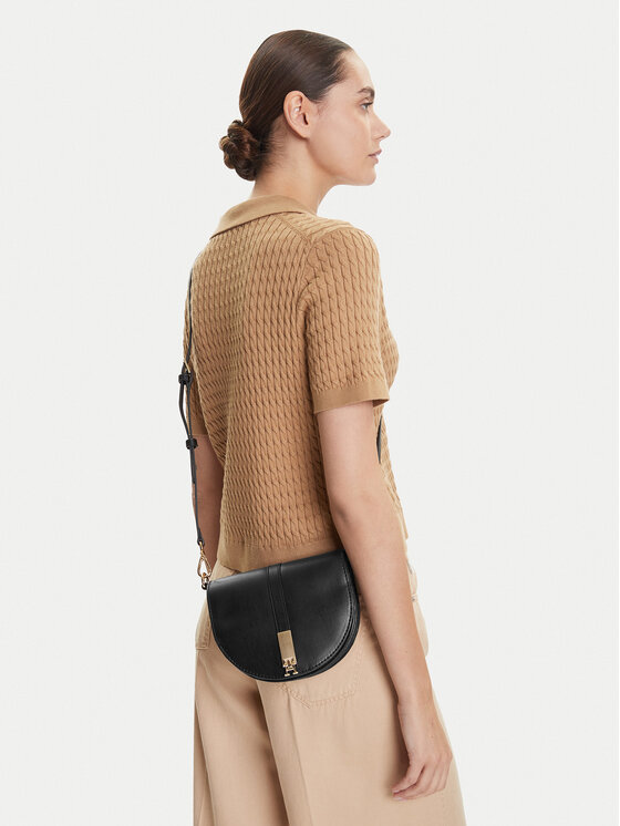Tommy Hilfiger Kabelka Tommy Hilfiger Heritage Saddle Bag AW0AW17164 Čierna