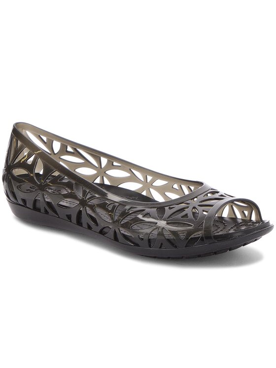 Crocs Īsi apavi Crocs Isabella Jelly II Flat W 204941 Melns