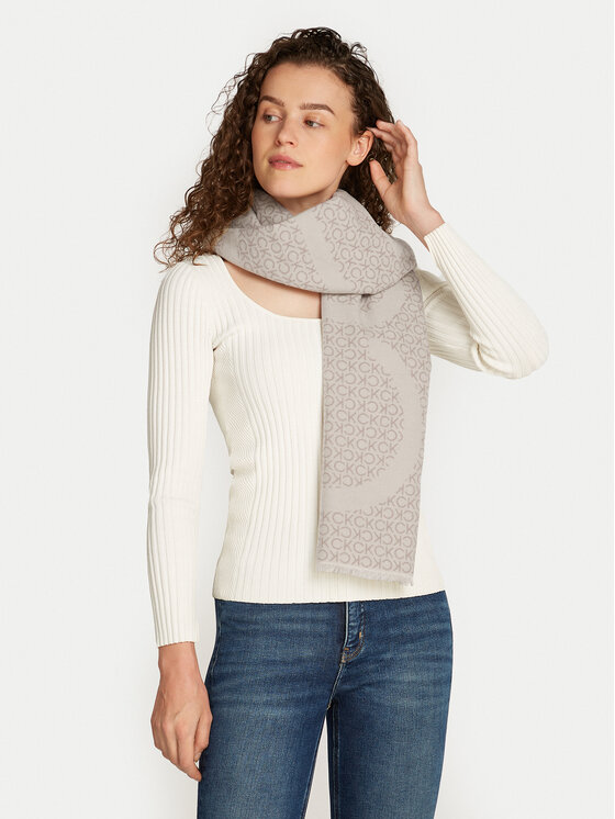Calvin Klein Szalik Calvin Klein K60K612611 Beżowy