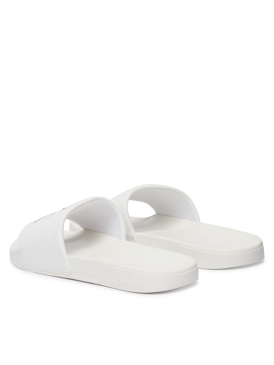 Calvin Klein Klapki Calvin Klein Ess Slide Cv YM0YM01393 Biały