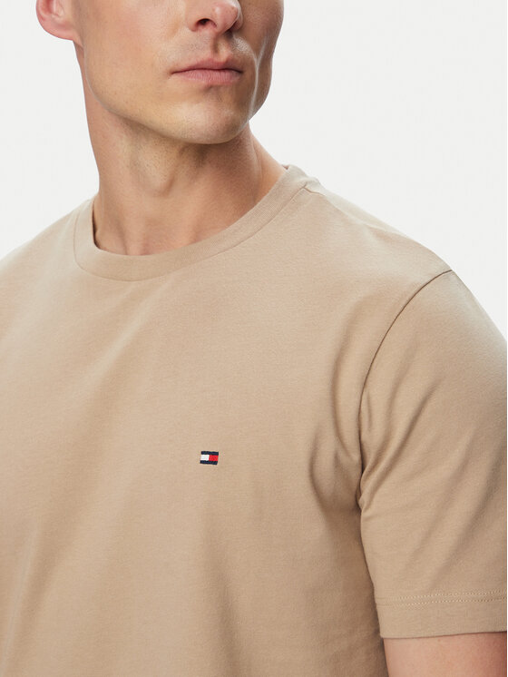 Tommy Hilfiger Tommy Hilfiger Camiseta Ess Seasonal MW0MW39995 Beis Regular Fit