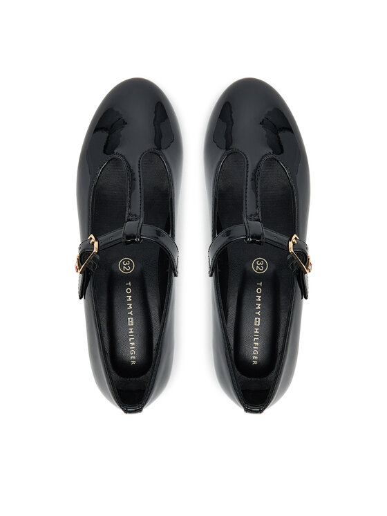 Tommy Hilfiger Polobotky Tommy Hilfiger Ballerina T3A3-34000-0774 S Černá