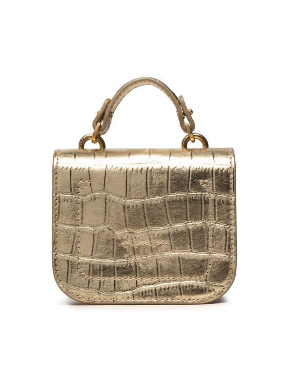 PINKO Torebka PINKO Love Micro Bell Croco AL 22-23 PLTT 1P22T1 A03I Złoty