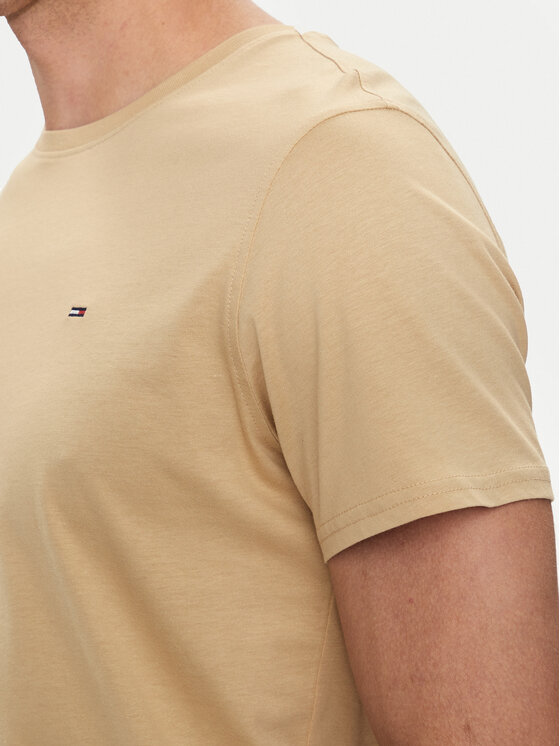 Tommy Jeans Tommy Jeans T-shirt DM0DM04411 Beige Slim Fit