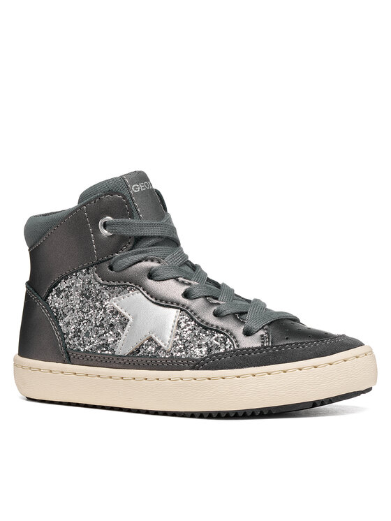 Geox Sneakers Geox J Kalispera Girl J664GB 0NFEW C9002 D Argento scuro