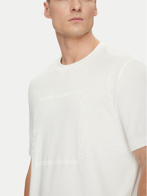 Armani Exchange Armani Exchange Футболка 6DZTLN ZJ9JZ 1116 Білий Regular Fit