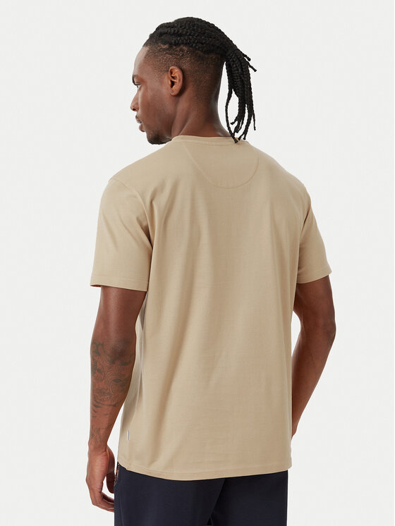Beverly Hills Polo Club Beverly Hills Polo Club Camiseta P-FW26M-TS1536 Beis Regular Fit