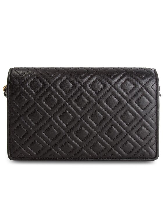 Tory Burch Kabelka Tory Burch Fleming Flat Wallet Cross-Body 46449 Černá