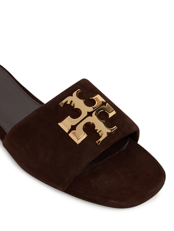 Tory Burch Шльопанці Tory Burch Eleanor Slide 174839 Коричневий