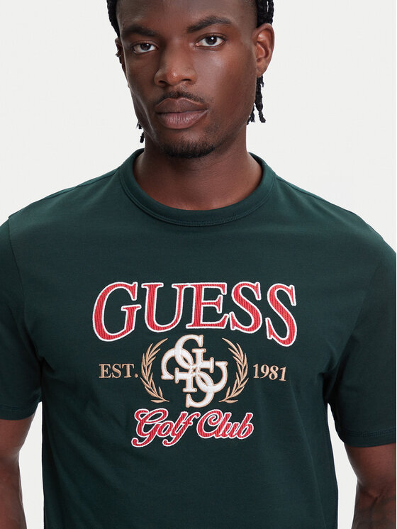 Guess Guess Футболка M5YI22 K8FQ4 Зелений Regular Fit
