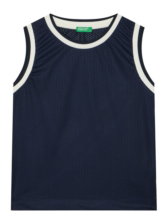 United Colors Of Benetton United Colors Of Benetton Tank top marškinėliai 3FJGCH01V Tamsiai mėlyna Regular Fit