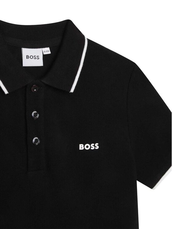 BOSS Boss Polo majica J25P26 D Črna Regular Fit