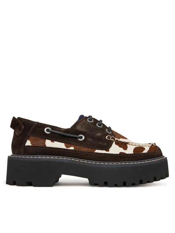 Tommy Jeans Nizki čevlji Tommy Jeans Archive '01 Calf Hair EN0EN03004 Rjava