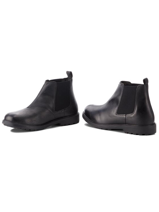 Geox Členková obuv s elastickým prvkom Geox U Rhadalf D U845HD 00045 C9999 Čierna