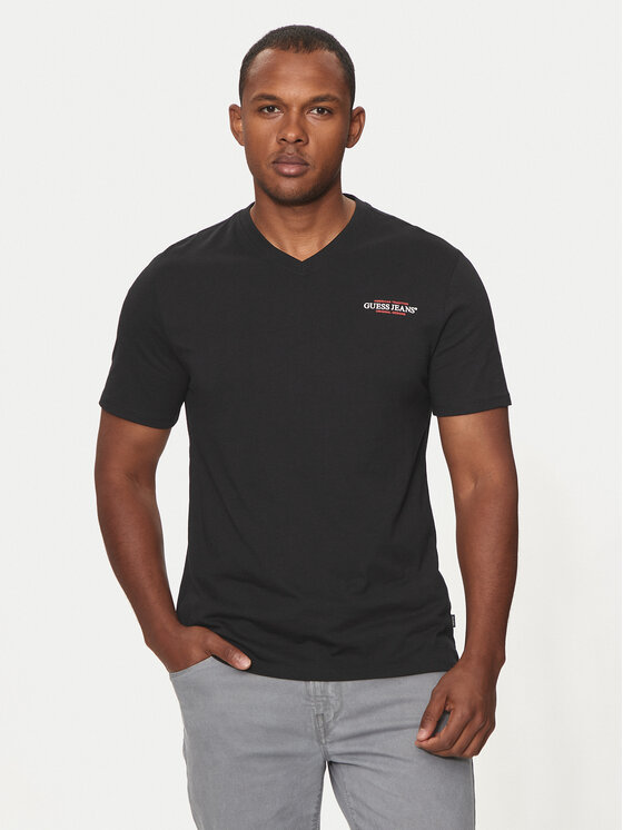 Guess Jeans Guess Jeans Футболка M4YI50 K8HM0 Чорний Slim Fit