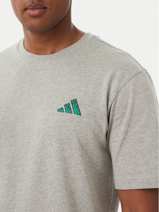 adidas adidas Camiseta Taste Of Victory Pasta Graphic KG0945 Gris claro Regular Fit