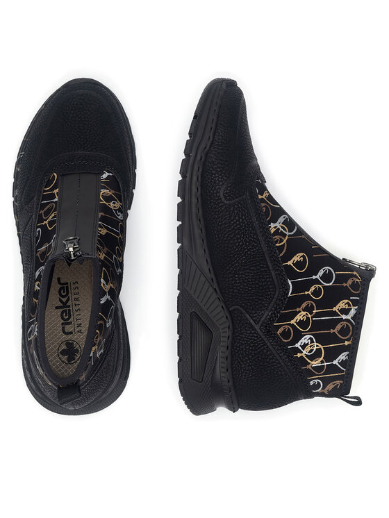 Rieker Pantofi Rieker M4953-00 Negru