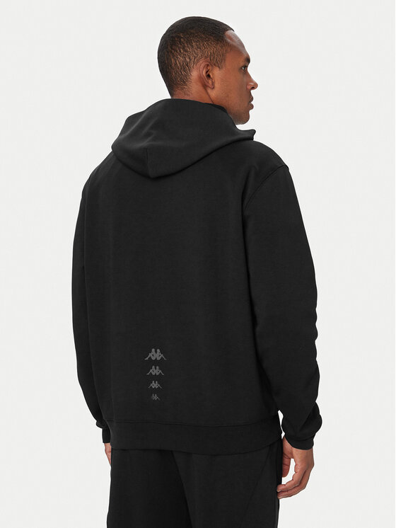 Kappa Kappa Sudadera 372665W Negro Oversize