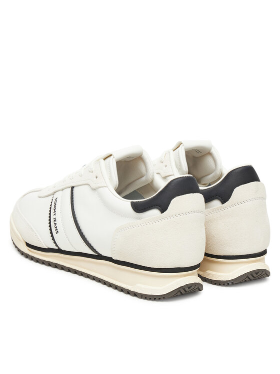 Tommy Jeans Sneakersy Tommy Jeans Tjm Retro Runner Cleated EM0EM01619 Biały