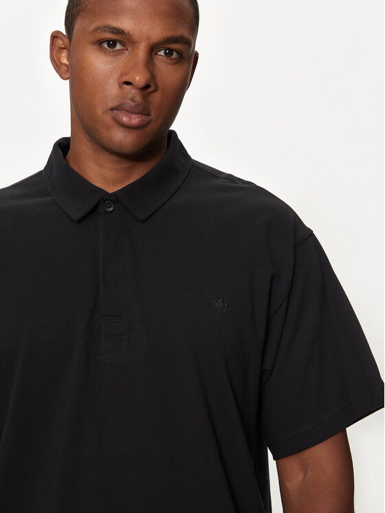 adidas adidas Polo marškinėliai Premium Essentials HR8677 Juoda Loose Fit
