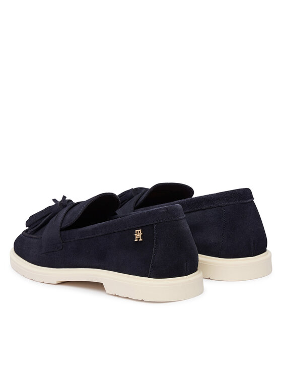 Tommy Hilfiger Mokaszin Tommy Hilfiger Light Suede Tassel Loafer FW0FW09285 Sötétkék