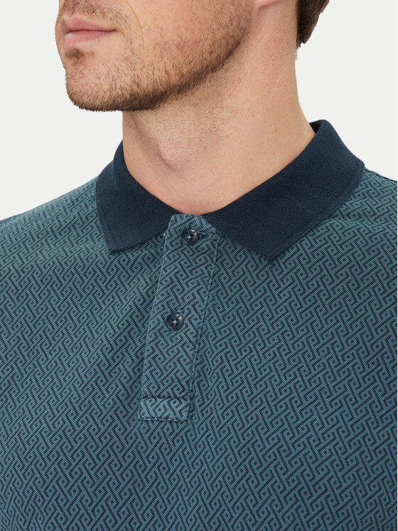 Blend Blend Поло 20718252 Cиній Regular Fit