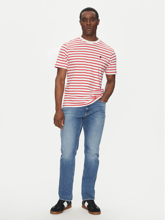 Save The Duck Save The Duck Camiseta DT1743M BESY20 Rojo Regular Fit