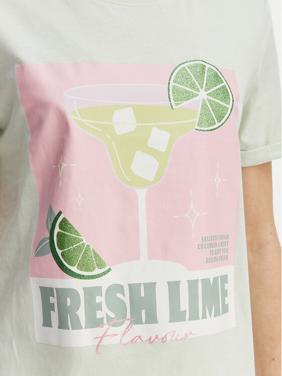 ONLY ONLY Camiseta Kita 15291465 Verde Regular Fit