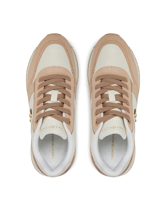 Tommy Hilfiger Сникърси Tommy Hilfiger Th Fashion Runner FW0FW08475 Бежов
