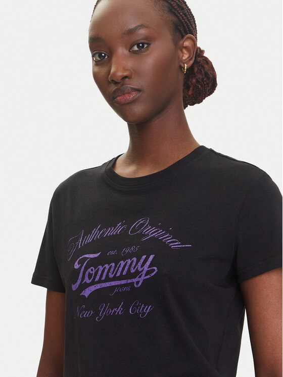 Tommy Jeans Tommy Jeans Camiseta Essential DW0DW21404 Negro Regular Fit