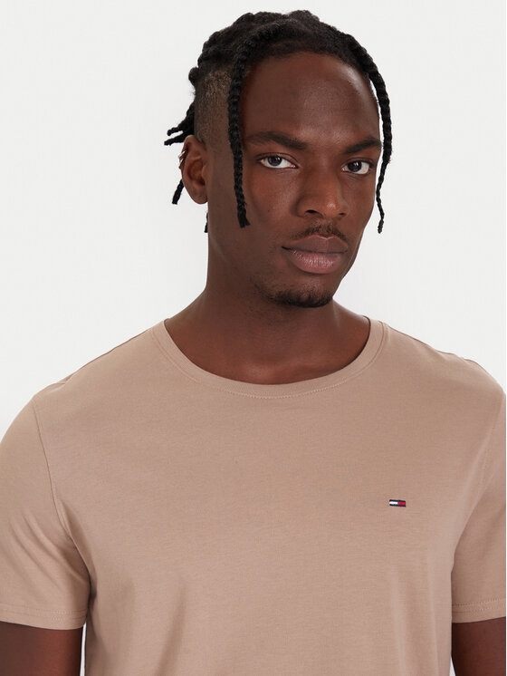 Tommy Jeans Tommy Jeans Camiseta DM0DM04411 Beis Regular Fit