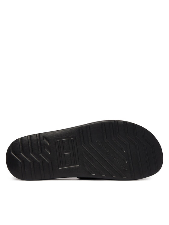Tommy Hilfiger Iešļūcenes Tommy Hilfiger Dual Density Hilfiger Pool Slide FM0FM05797 Melns