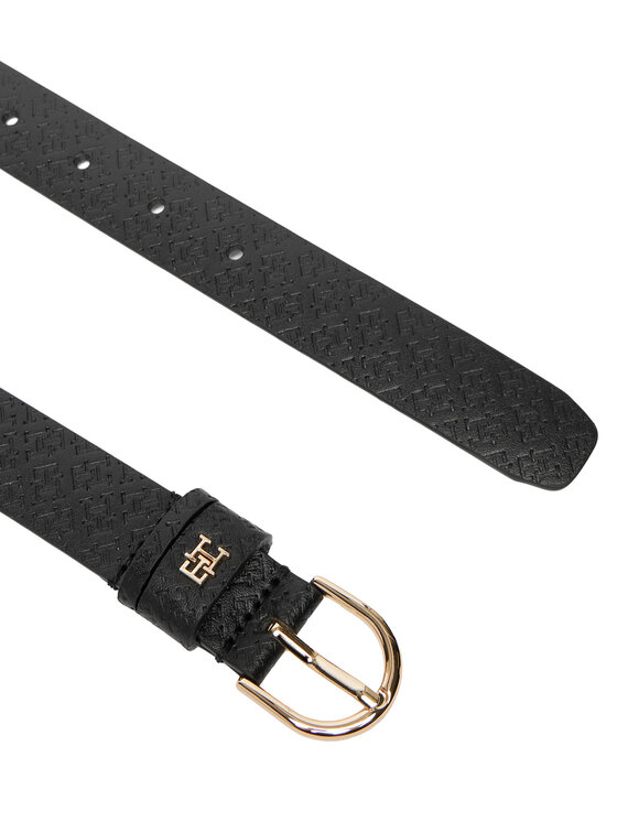 Tommy Hilfiger Ženski pas Tommy Hilfiger Ess Effortless 2.5 Go Mono AW0AW18856 Črna