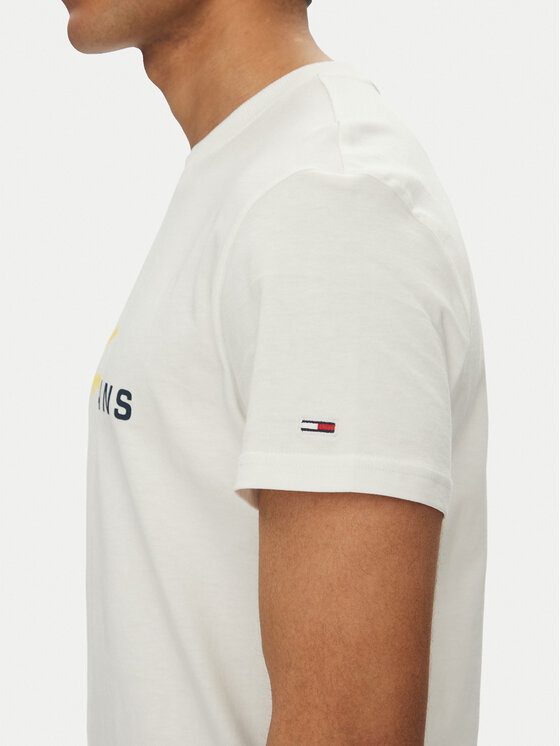 Tommy Jeans Tommy Jeans Camiseta Signature Dna DM0DM20817 Blanco Regular Fit