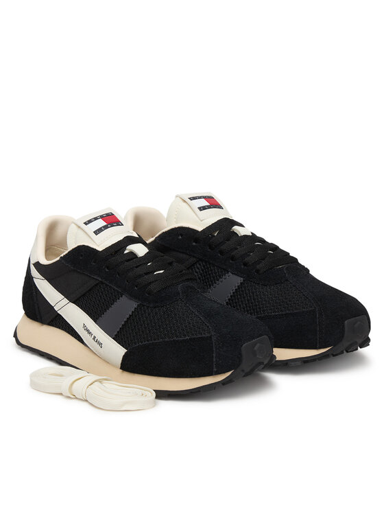 Tommy Jeans Sneakersy Tommy Jeans Tjw Retro Runner Archive EN0EN03013 Czarny