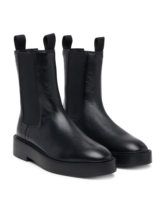Calvin Klein Μποτάκια με λάστιχο Calvin Klein Conc Welt Chelsea Boot Lth HW0HW03208 Μαύρο