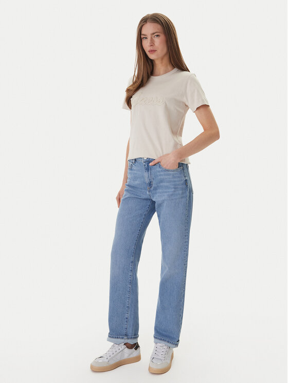 Guess Guess Футболка W6GI08 K3023 Бежевий Regular Fit