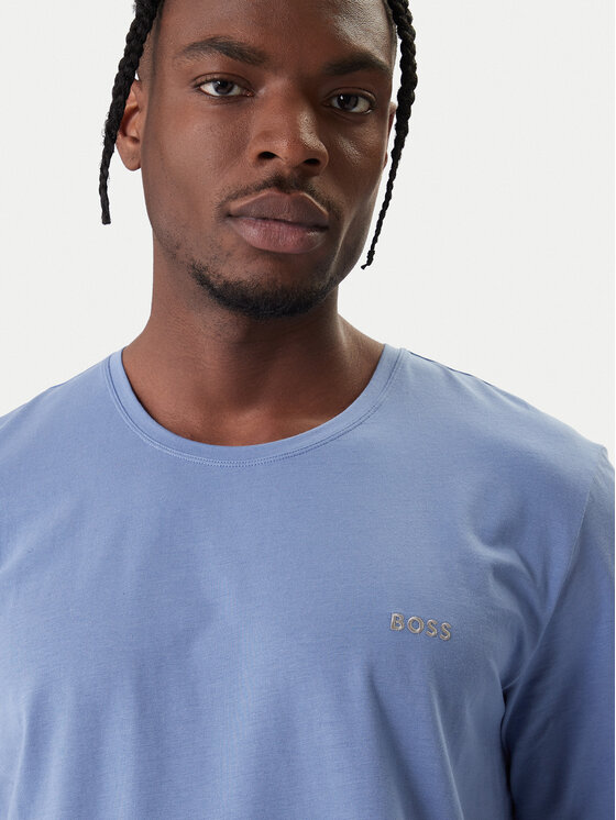 BOSS BOSS Camiseta Mix&Match 50515312 Celeste Regular Fit