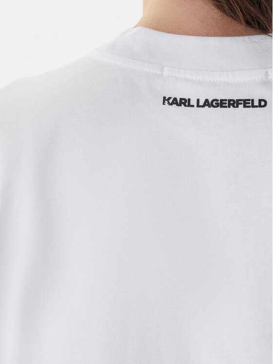 KARL LAGERFELD KARL LAGERFELD Camiseta A2W17115 Blanco Loose Fit