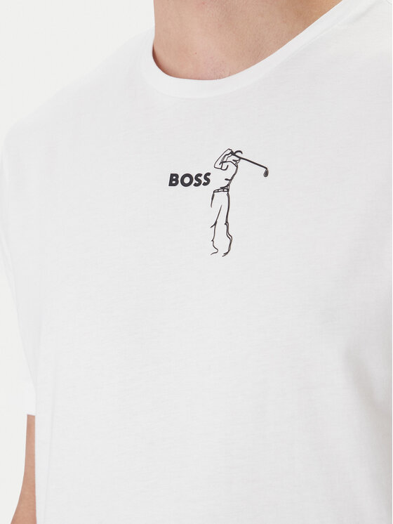 BOSS BOSS Camiseta Birdie 50559387 Blanco Regular Fit