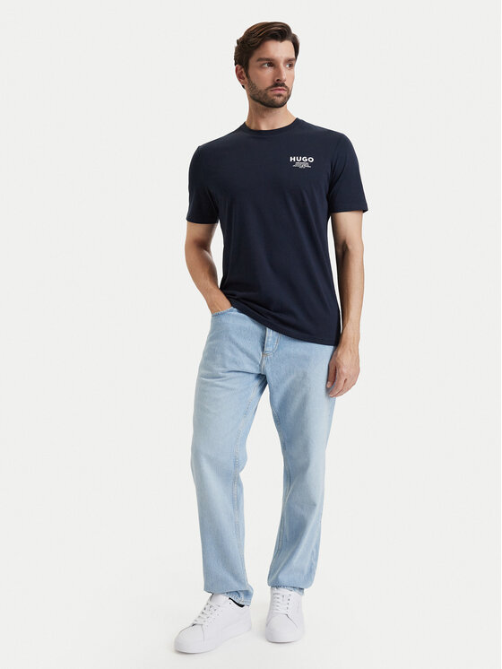 HUGO HUGO Camiseta Nesptee 50572740 Azul marino Regular Fit