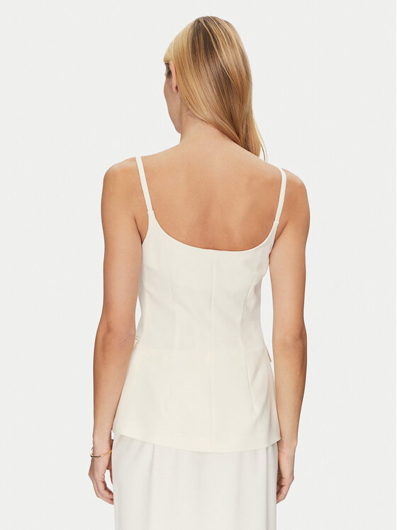 Simona Corsellini Simona Corsellini Top P25CPTO00801 Beige Slim Fit