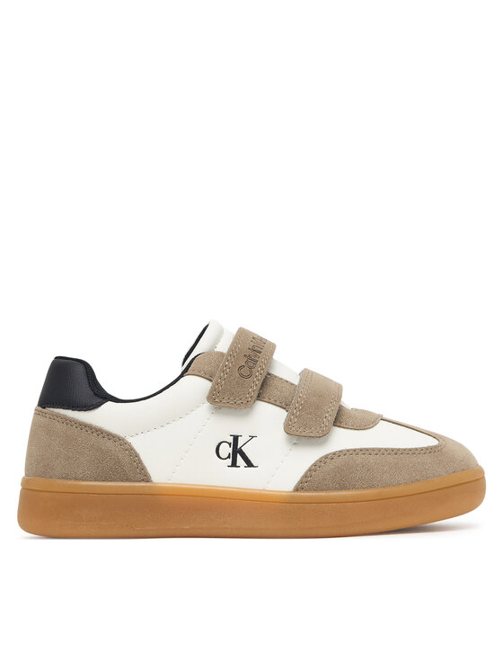 Calvin Klein Sneakersy Calvin Klein Low Cut Velcro Sneaker V1X9-83443-0318 S Beżowy
