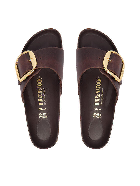 Birkenstock Шльопанці Birkenstock Madrid Big Buckle 1032914 Темно-коричневий