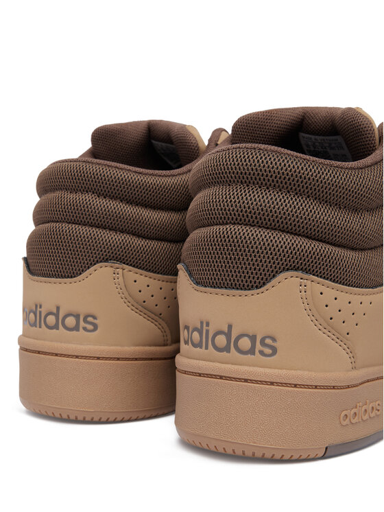 adidas Sneakersy adidas Hoops Mid Classic KI7495 Brązowy jasny